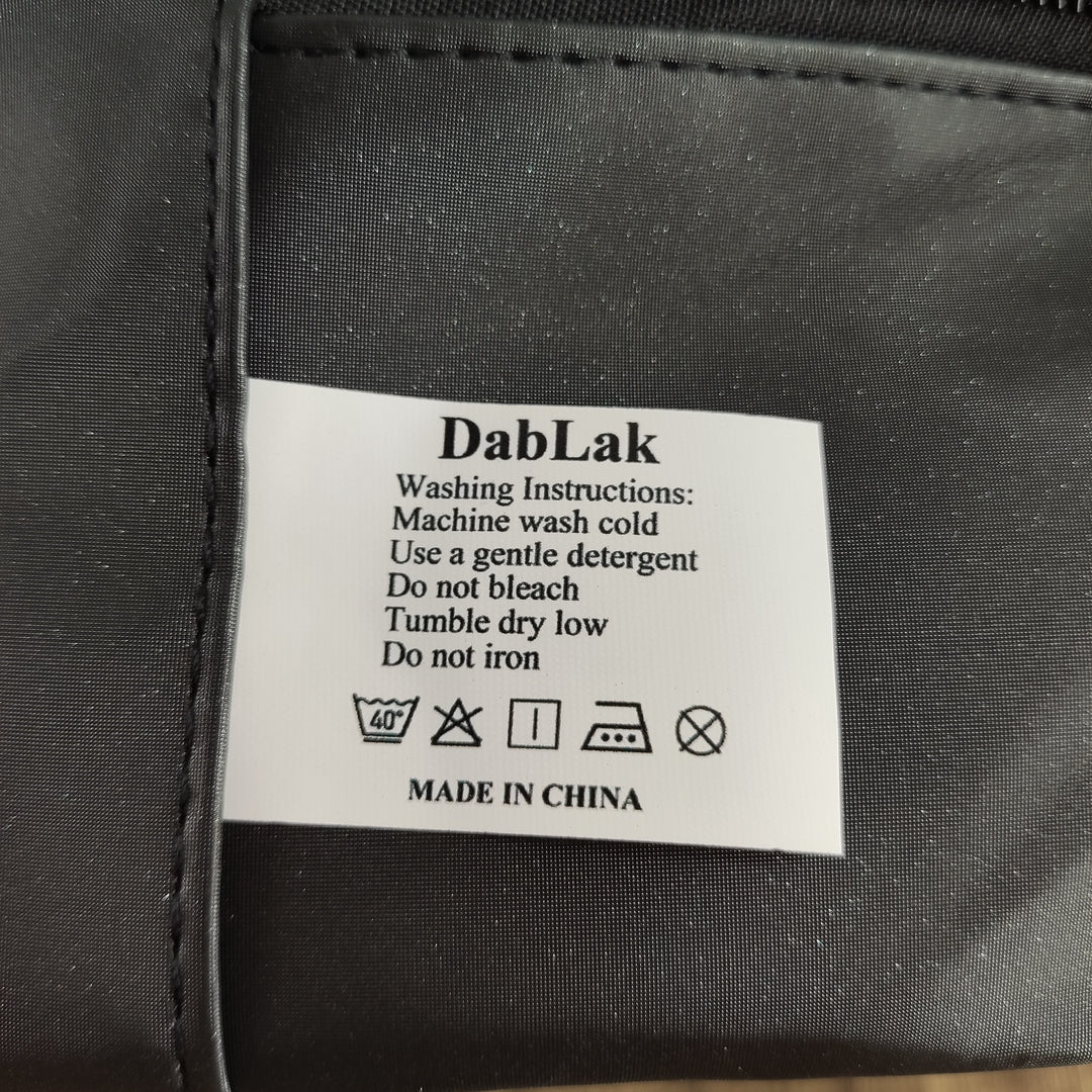 DabLak Portable Cosmetic Carrying Case sold empty 64871 Black - Medium Size Thickened Fabric Storage