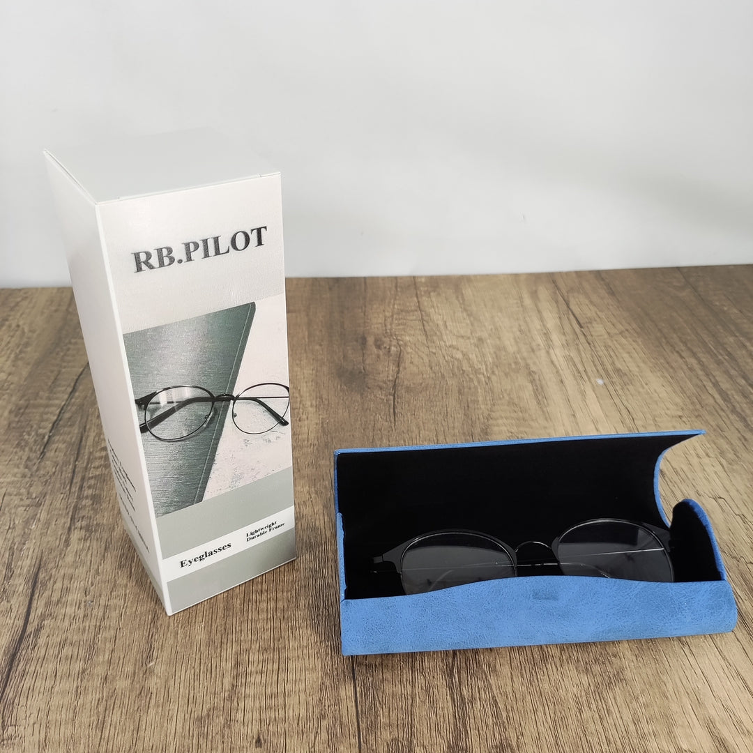 RB.PILOT Blue Light Blocking Eyeglasses - Stylish and Lightweight Anti-Glare Computer Glasses