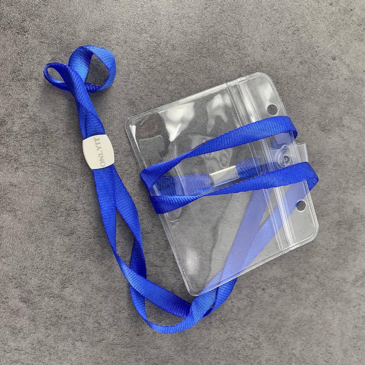 ONLYIT Waterproof Clear Name ID Badge Holders with Lanyard