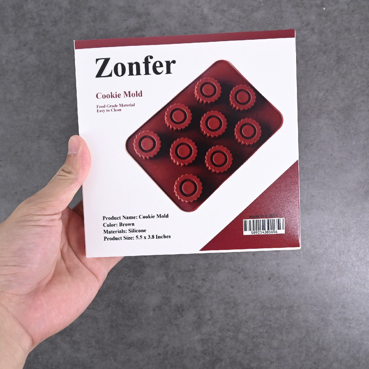 Zonfer Non Stick Silicone Chocolate Molds Cookery Molds In Brown