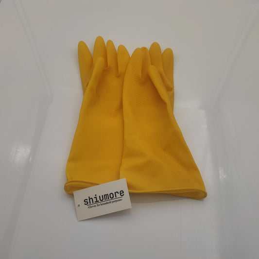 shiumore Rubber Household Gloves in Yellow