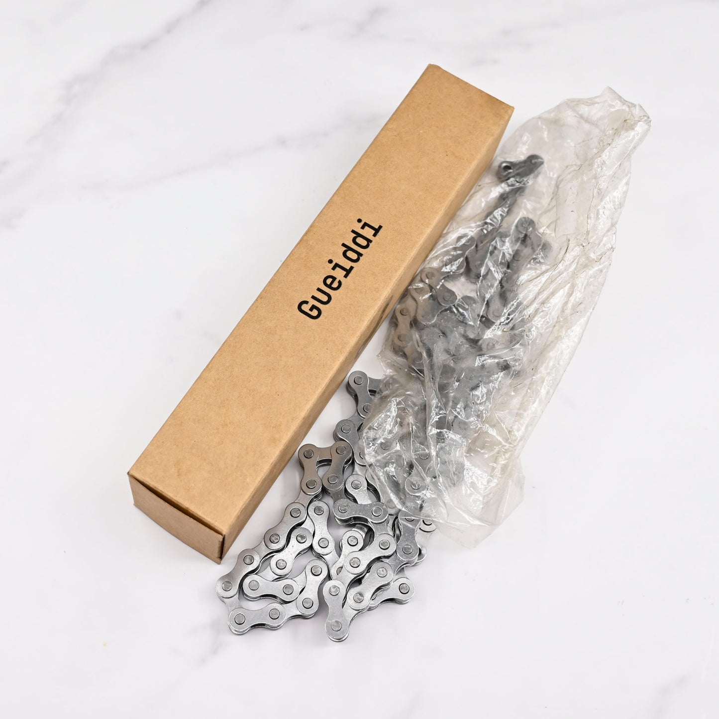 Gueiddi Carbon Steel Bicycle Chains in Silver