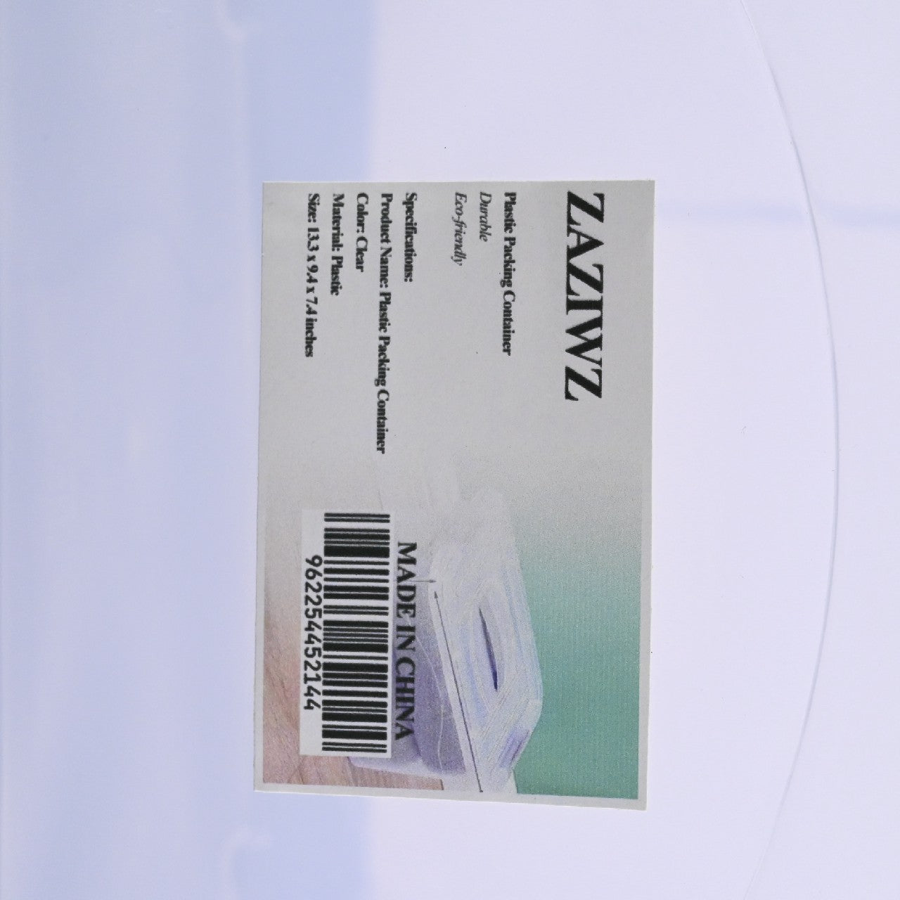 ZAZIWZ Plastic Container Household Plastic Storage Box with Lid and Handle