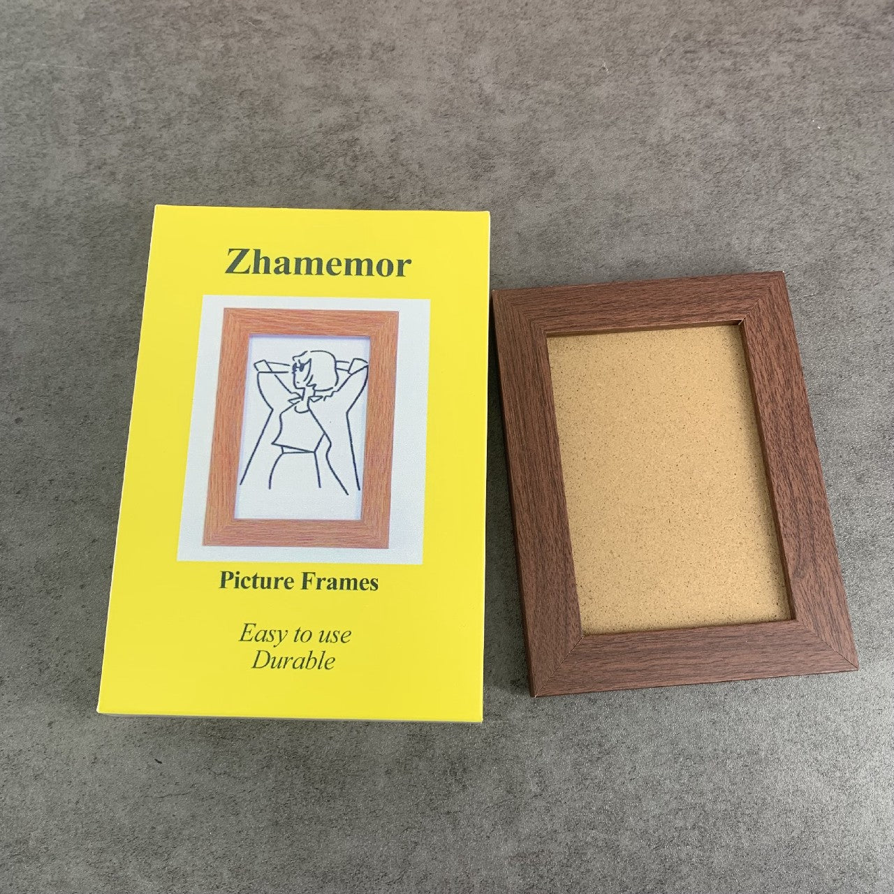 Zhamemor Brown MDF Photo Frame Picture Frame Room Ornaments