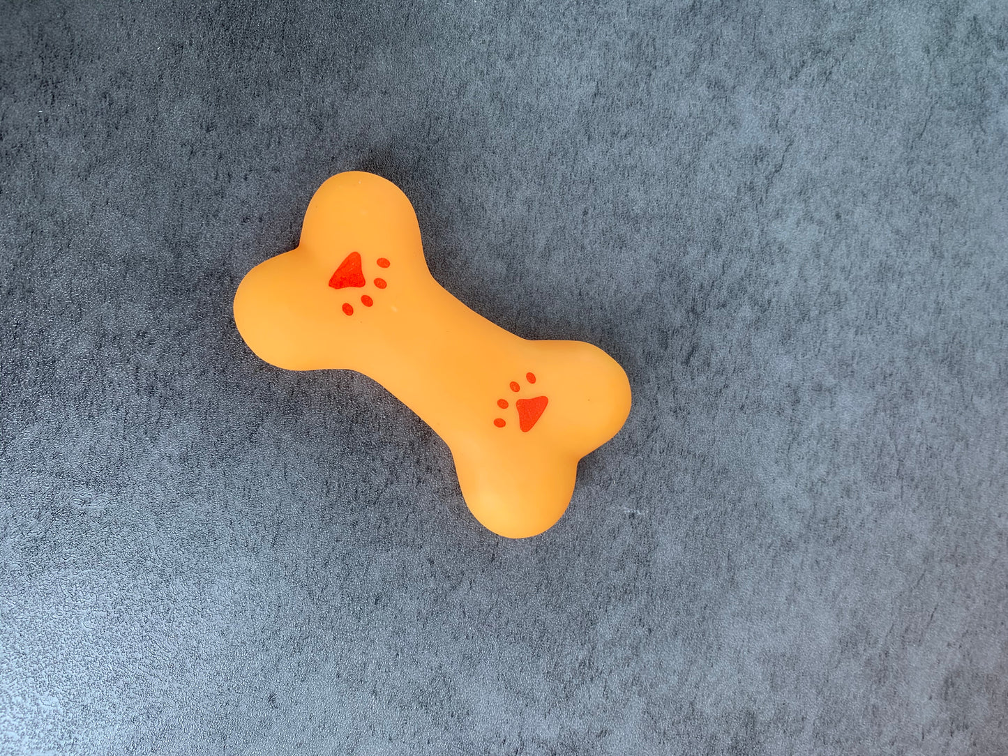 Gelaer Vinyl Dog Bone Toy Chew Toys for Dogs in Yellow