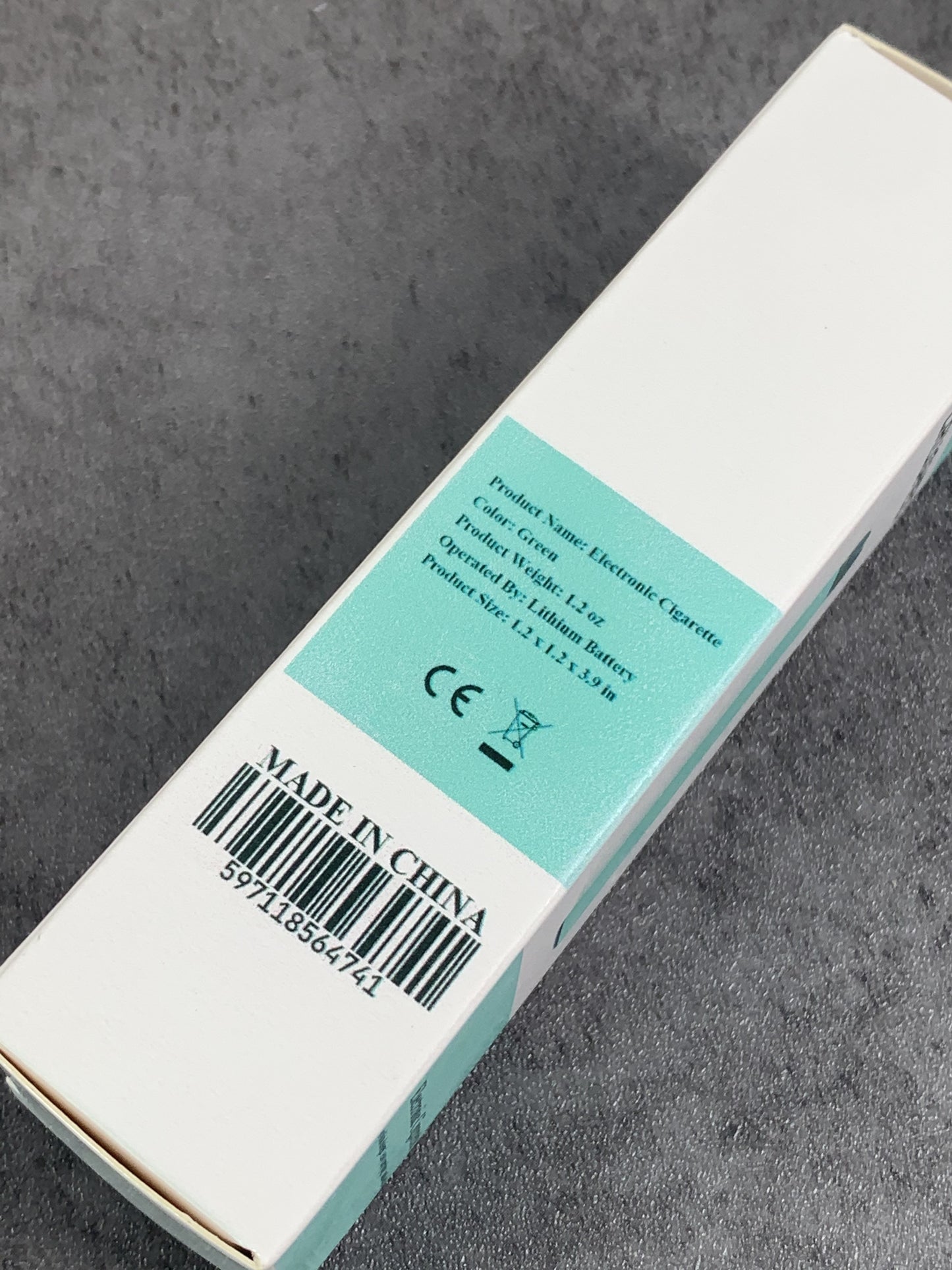 CRUSHED Light Nicotine Fruit Flavor Content E-cigarettes in Green