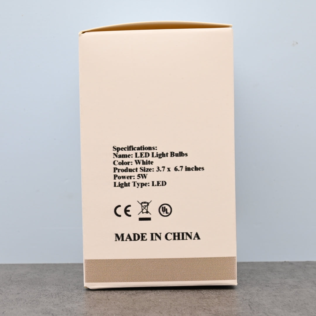 IKSOO LED Light Bulbs White Light Bulb 5W LED Bulb for Indoor or Outdoor Use