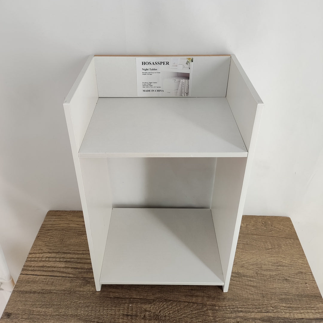 HOSASSPER Night Tables Modern Nightstand Wood Bedside Table for Bedroom, White