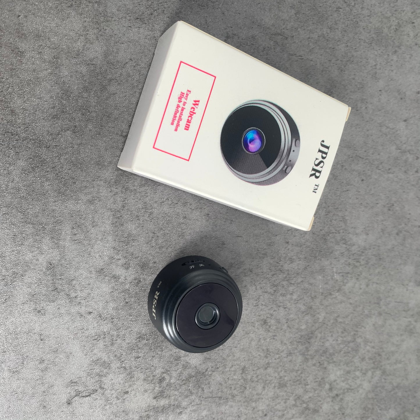 JPSR Black Wireless 1080P HD Webcam for Home Indoor