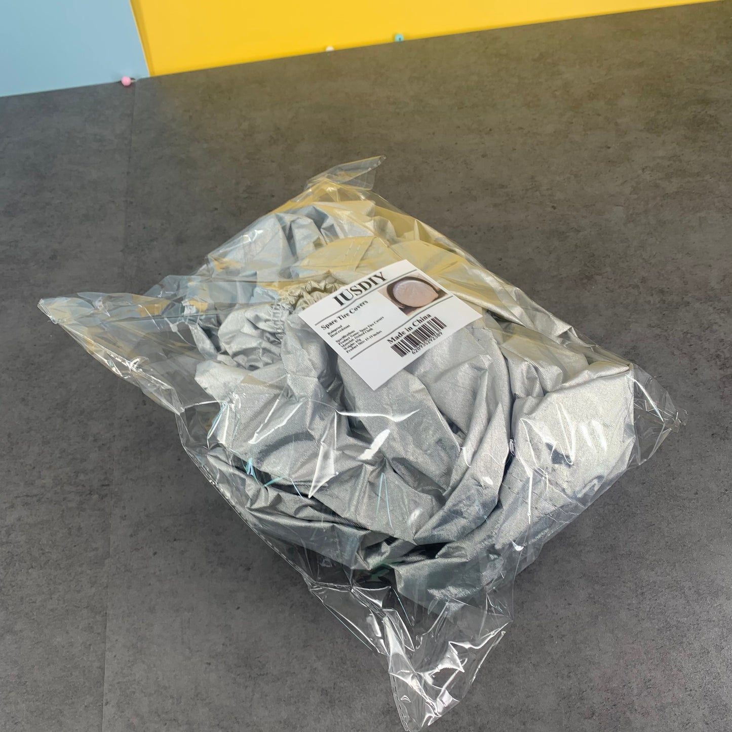 IUSDIY Spare Wheel Covers Waterproof Dust-Proof Wheel Tire Cover in Silver