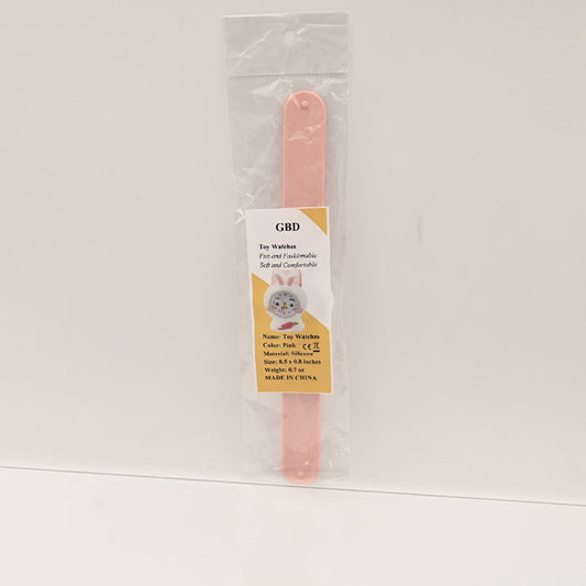 GBD Children's Toy Watches, Cute Bunny Shape, Pink, Silicone, Quartz Movement