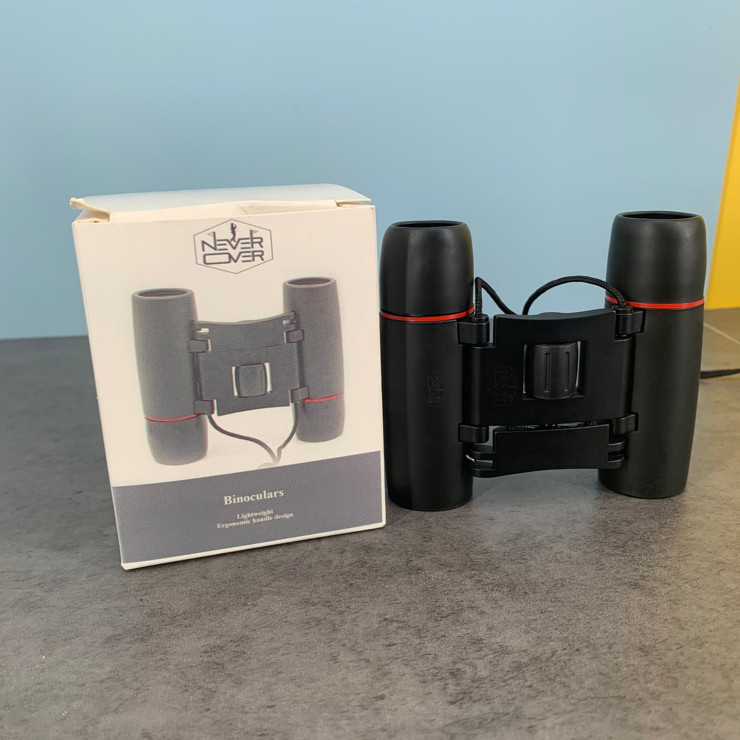 NEVER OVER 1 18 Binoculars Fodable in Black, for Bird Watching Outdoor Travel Sightseeing Concerts Hunting Hiking