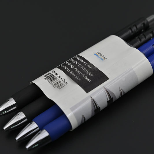 TFTAFAN 4 Pcs Ballpoint Pen Luxury Portable  Rotating Automatic Commercial Ballpoint Pen Ball