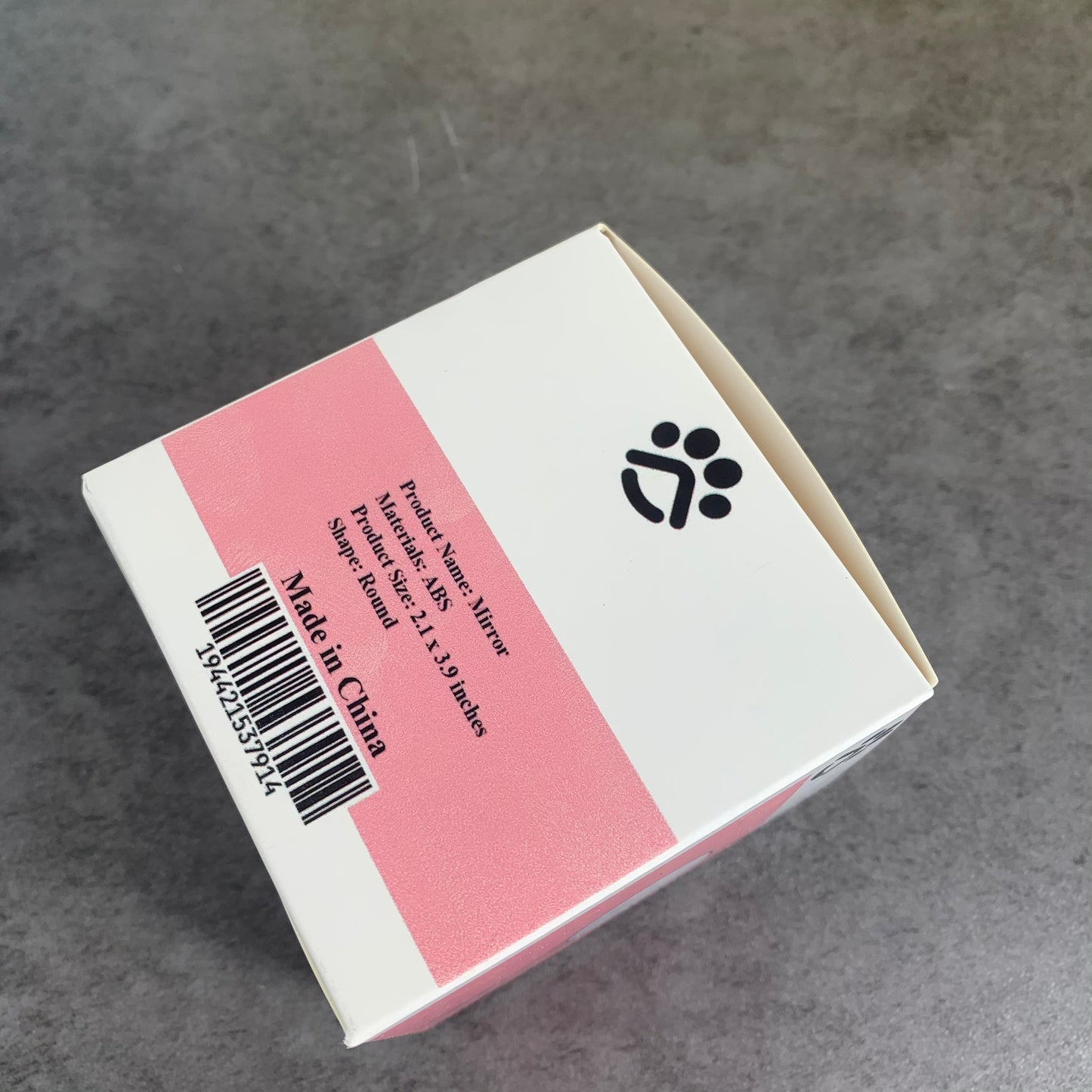 Green Portable Hand Makeup Mirror for Girls Make-up Mirror