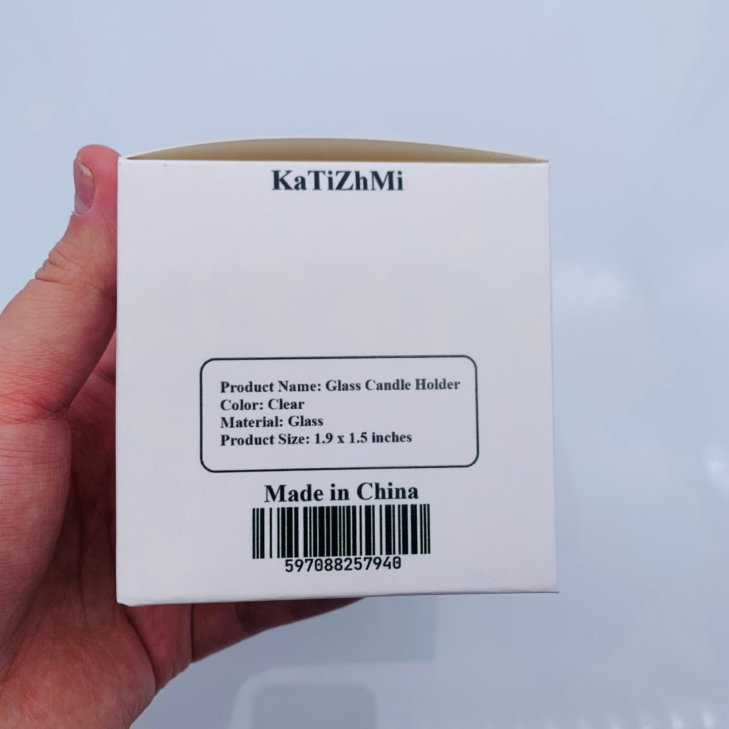 KaTiZhMi Glass Candlesticks Holder Fine Transparent Crystal Glass Candlestick Dining Home Decoration