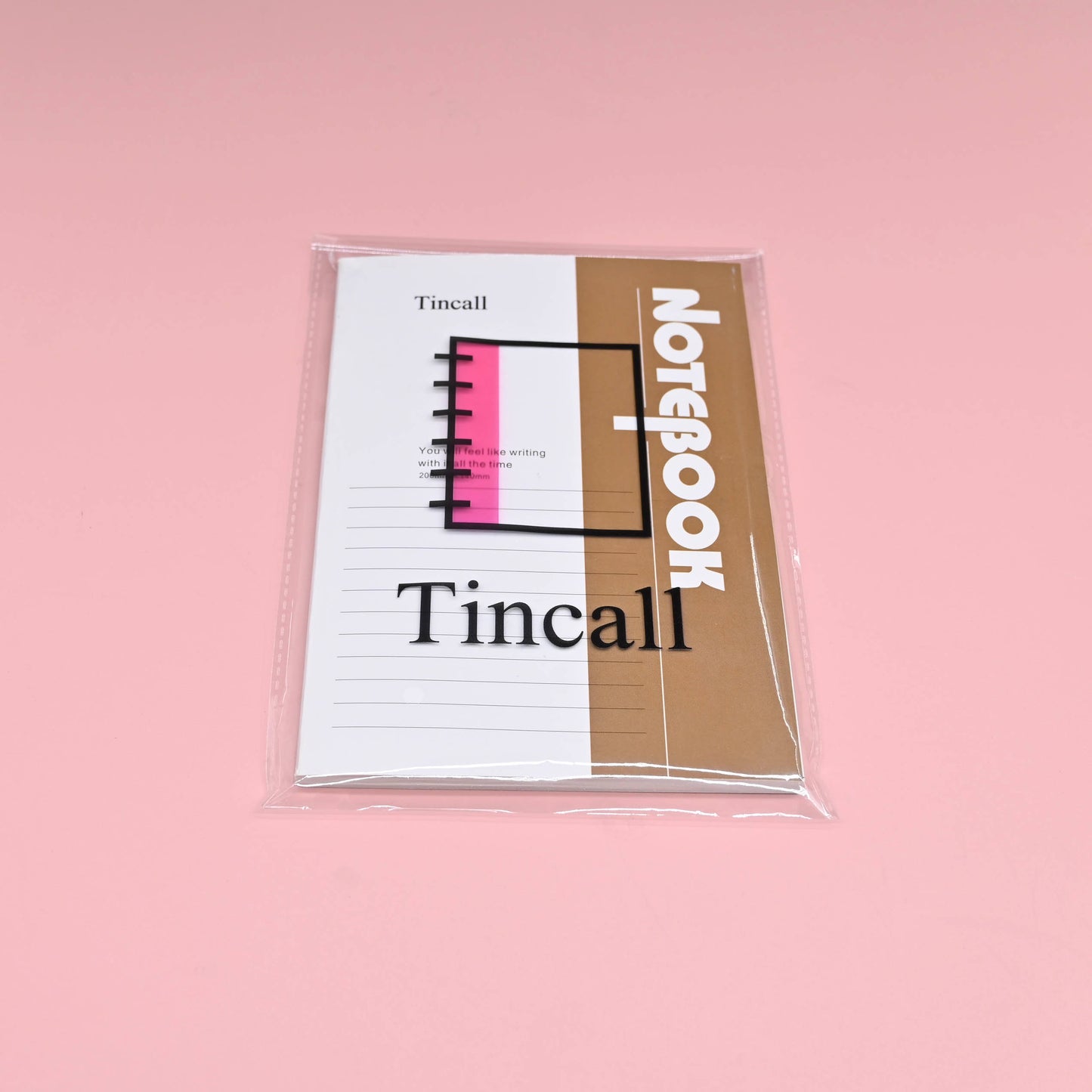 Tincall Printed Lined Notebook,160 Pages,200*140mm