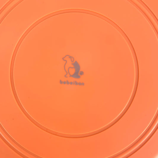 bebeibon Durable Multifunctional Lightweight Rubber Flying Disc Dog Toy in Orange