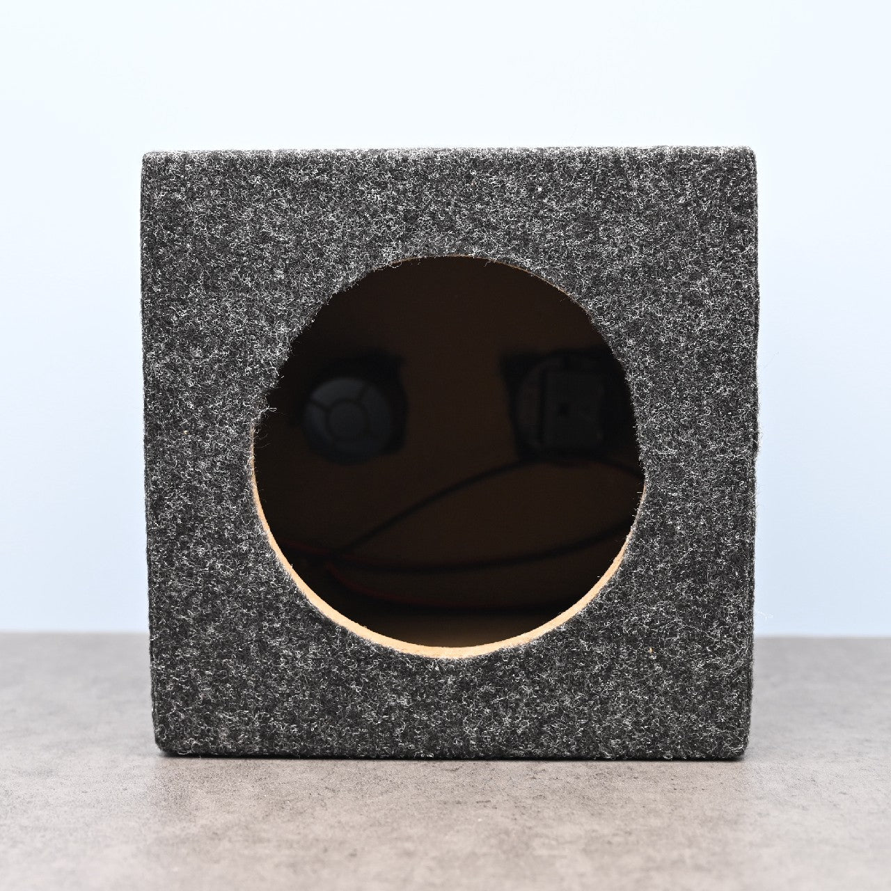 EBDODA Gray Wooden Cabinet for Loudspeaker with 4.5 Inches Speaker Hole