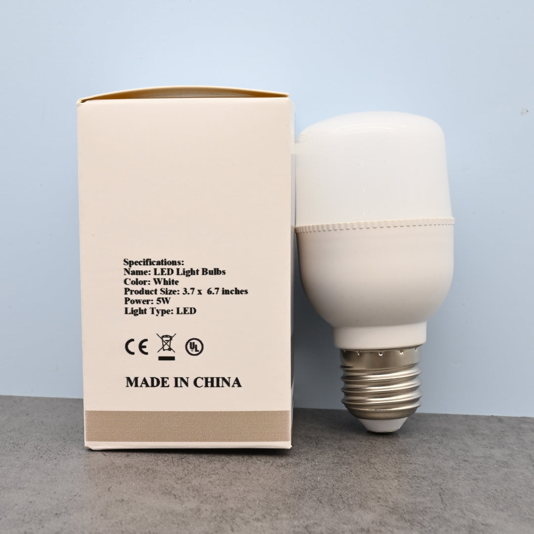IKSOO LED Light Bulbs White Light Bulb 5W LED Bulb for Indoor or Outdoor Use