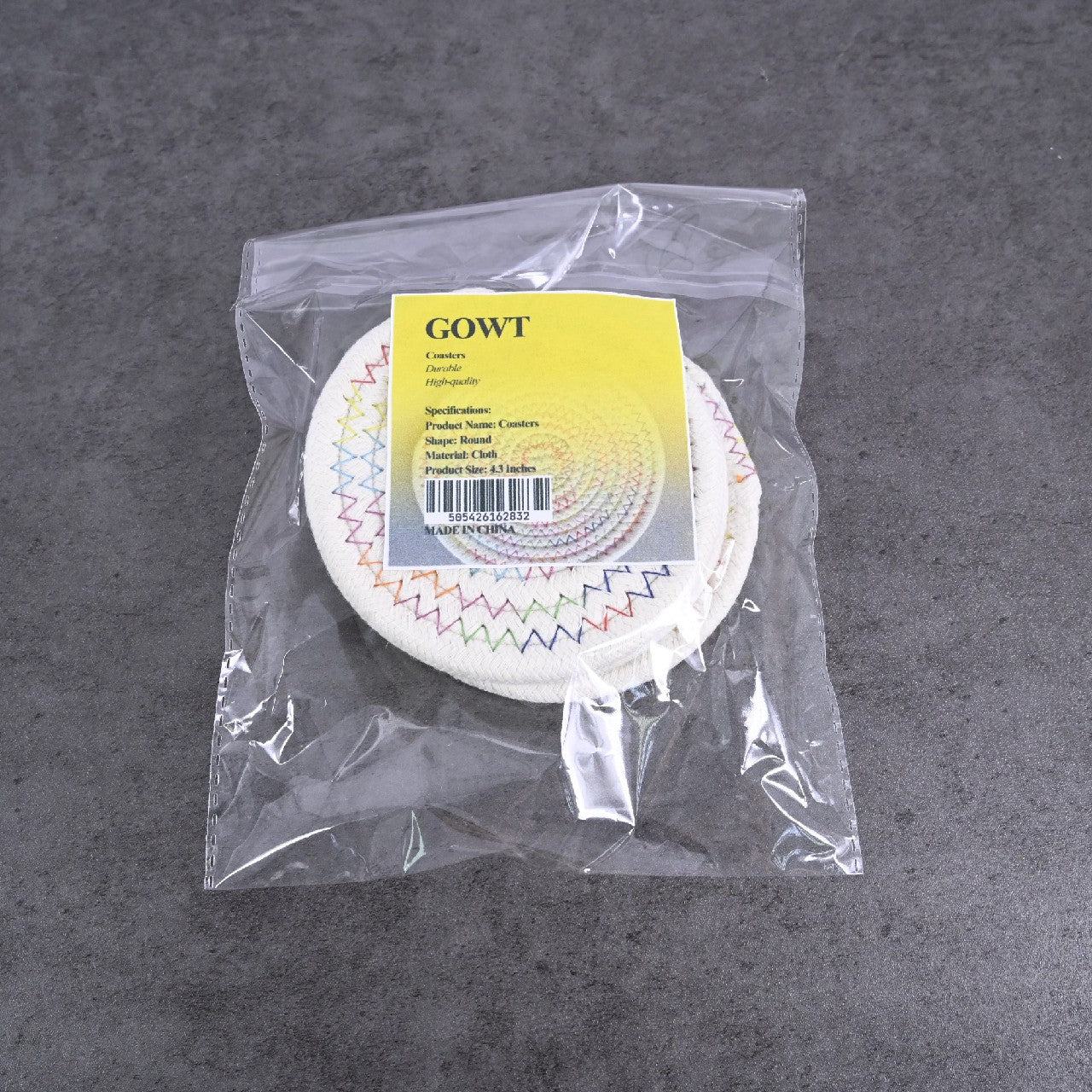 GOWT Coasters for Tabletop Protection for Drinks, Heat-Resistant Coasters