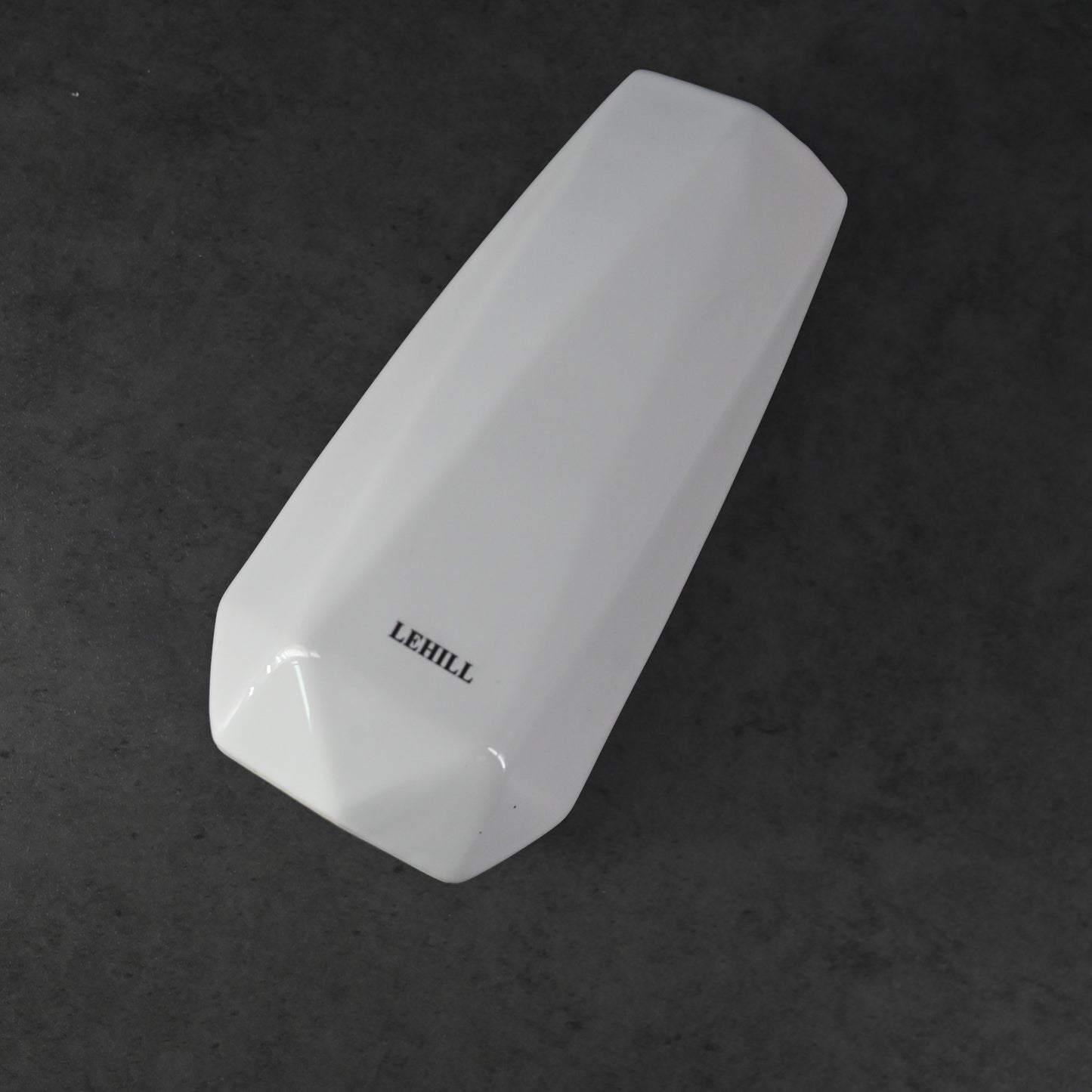 LEHILL White Ceramic Vase, Simple Design Vase, Suitable for Bedroom Living Room Dining Table Decoration