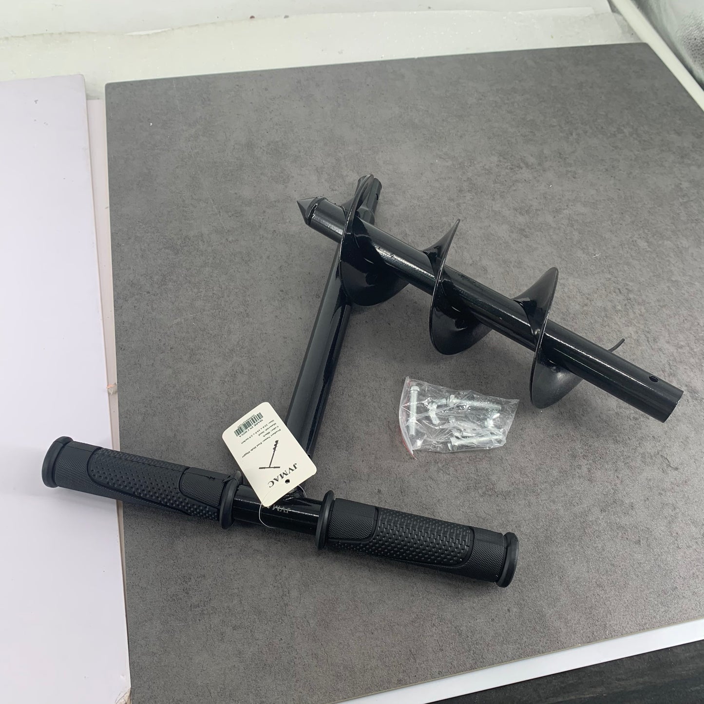 JVMAC Post Hole Diggers Garden Auger Drill with Non-Slip Handle for Planting Trees