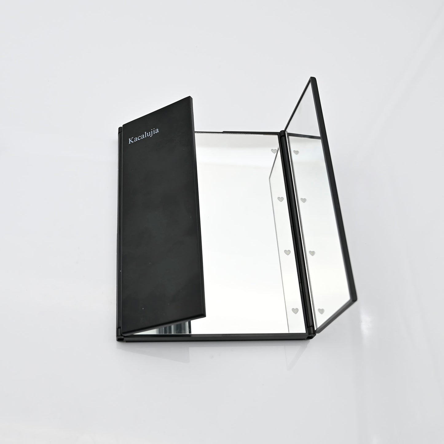 Kacalujia Square LED Table Top Makeup Mirror - Enhanced By Electric Lights