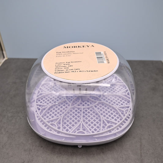 MORKEYA Egg Incubator Clear Automatic Egg Incubator for Hatching Chicken Quail