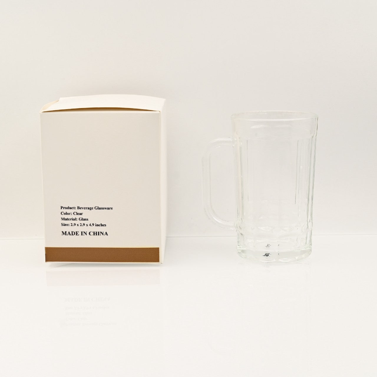 igulu Beverage Glassware Glass Drinking Glasses with Handle for Drinks, Juice