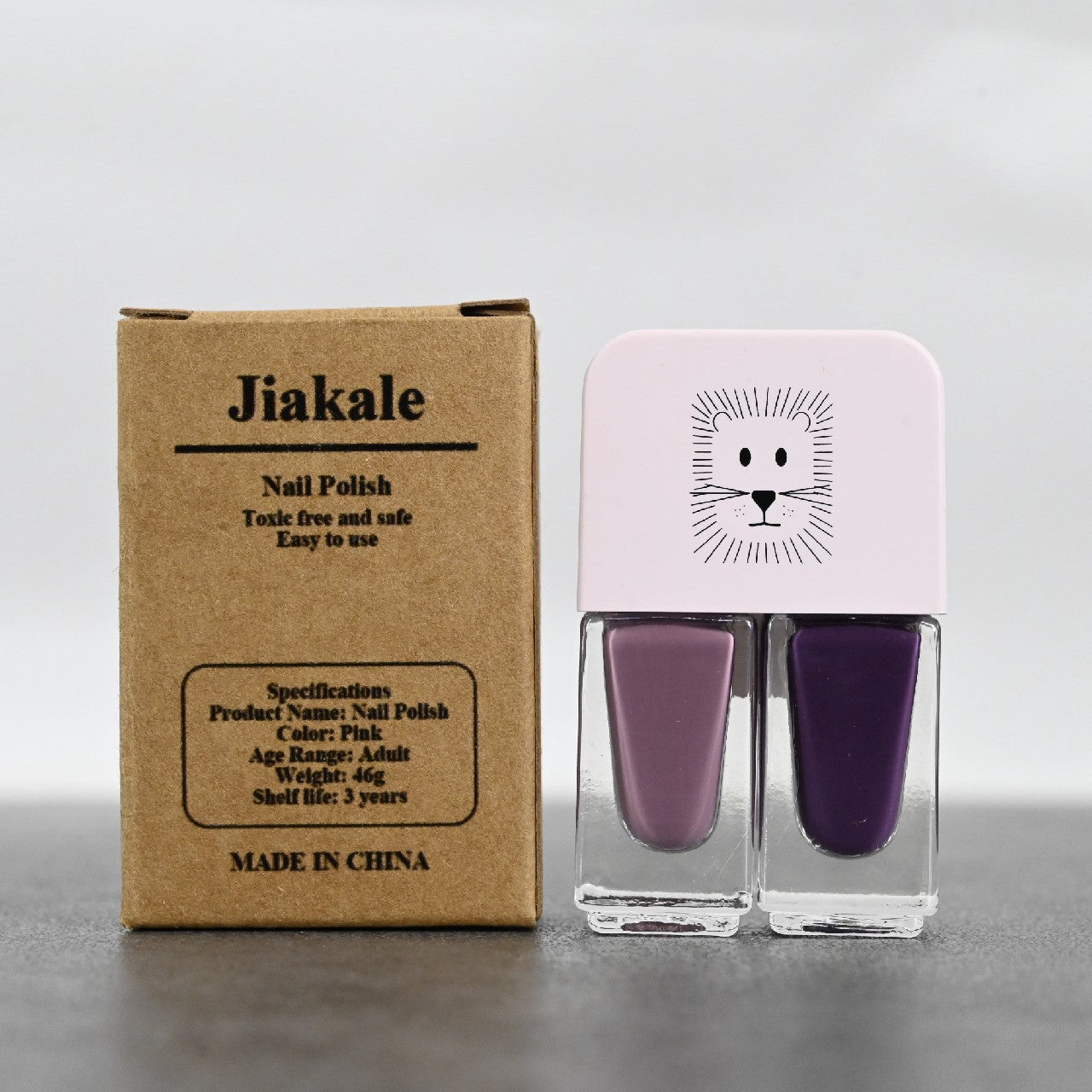 Jiakale Non-Toxic Eco-Friendly Quick Dry Long Lasting Nail Polish for Women In Purple