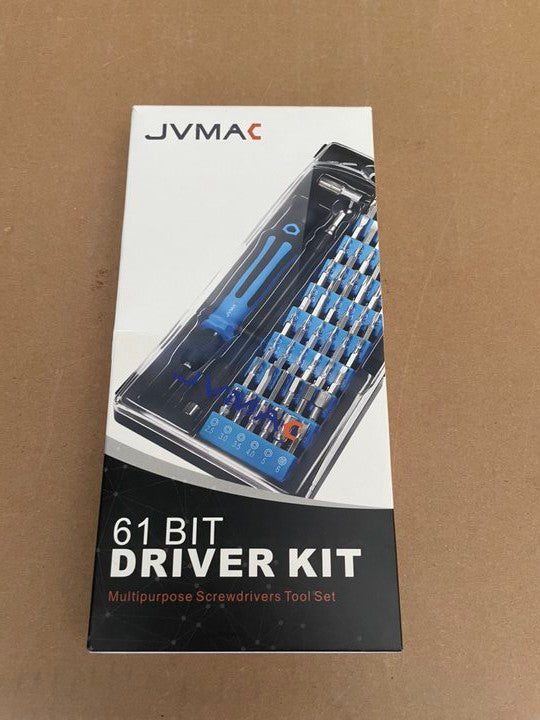 JVMAC 61-in-1 Screwdriver Kit for Home, Garage, Office, Apartment, Car, Dorm, Bike, Electronics Projects