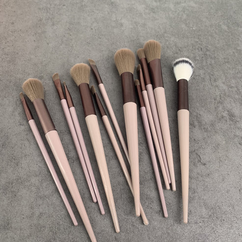 JISTL Makeup Brushes Kit Makeup Brushes Eyeshadow Nose Shadow Lip Brush Kit In Pink