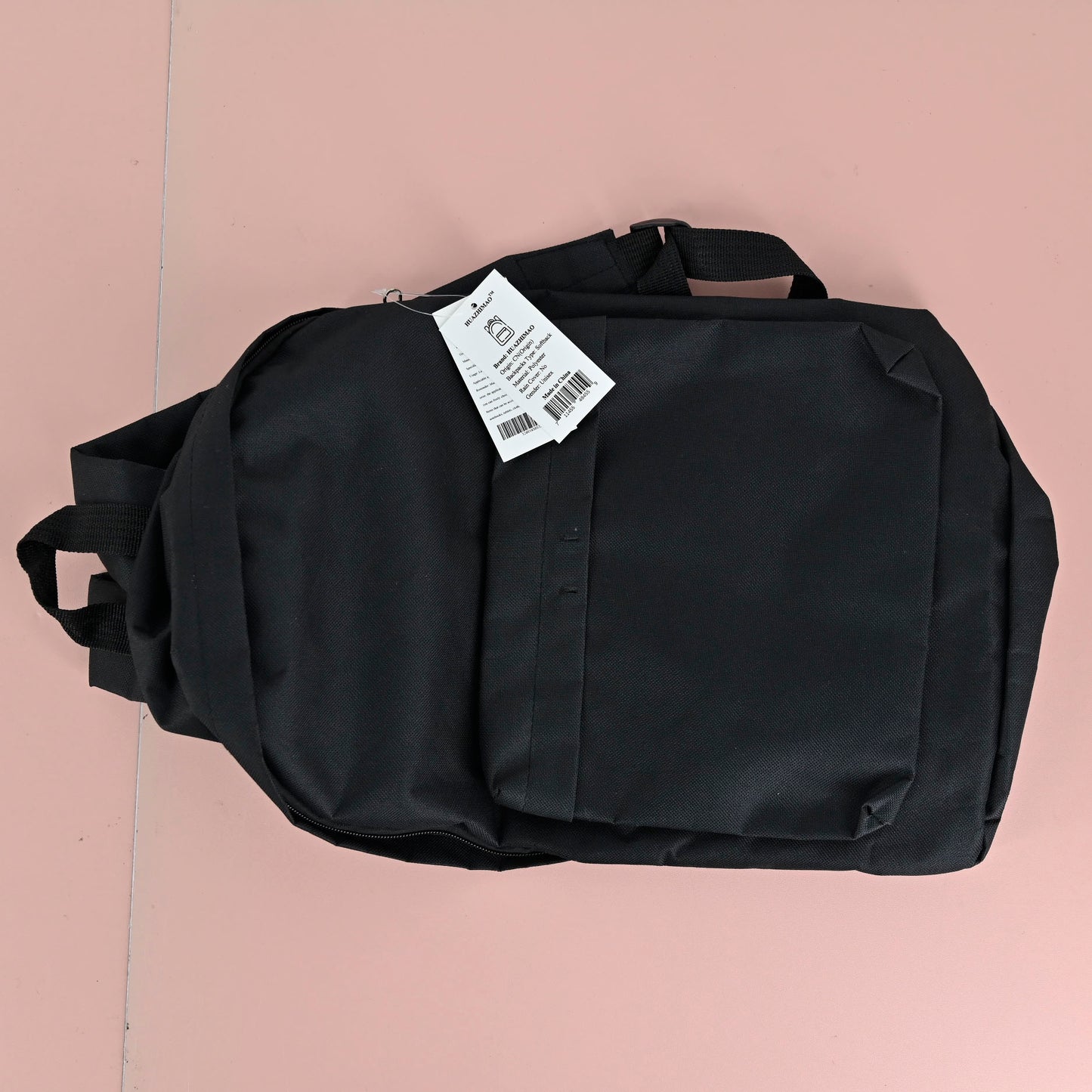 HUAZHIMAO Unisex Backpacks in Black