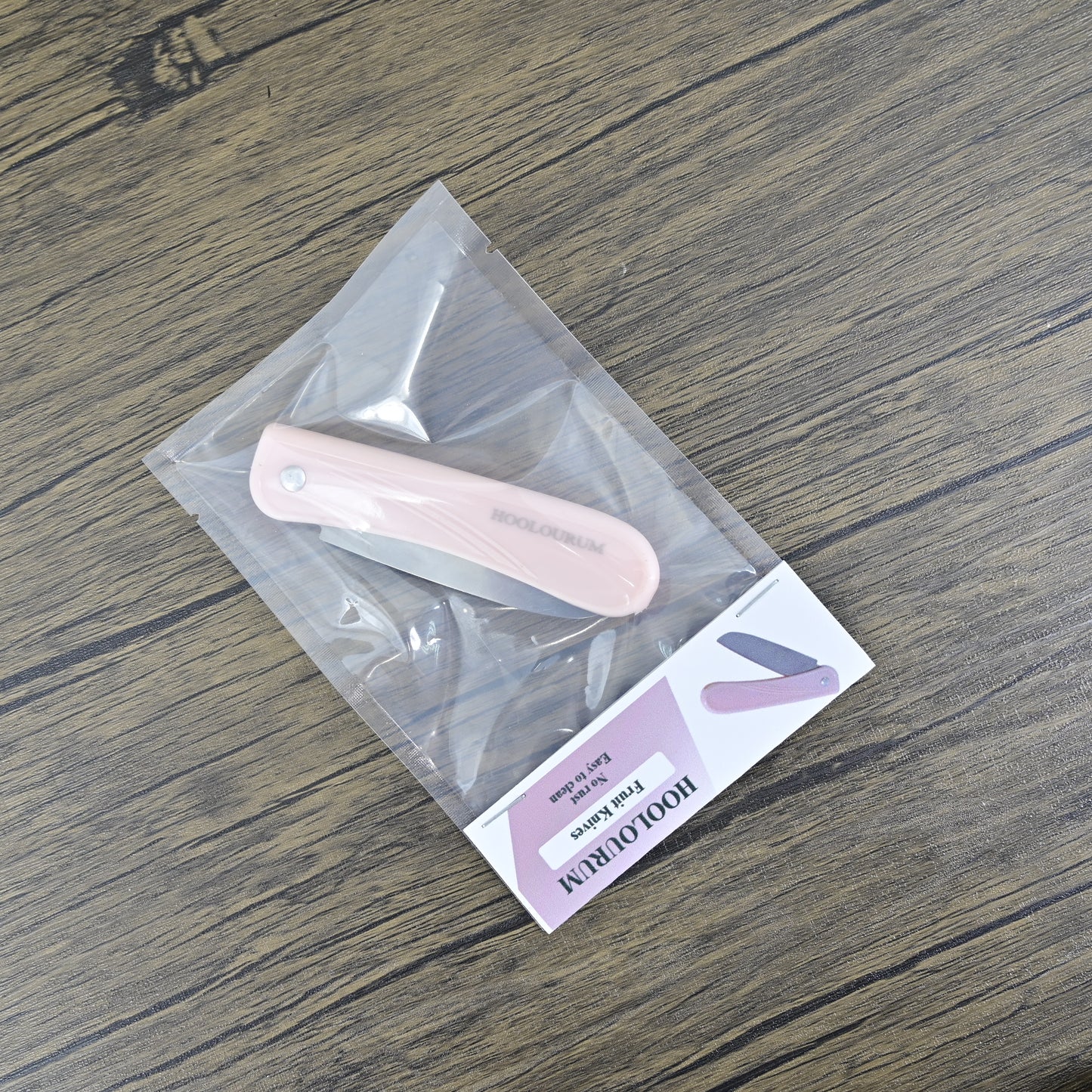 HOOLOURUM 6.8 Inches Sharp Stainless Steel Kitchen Knife in Pink