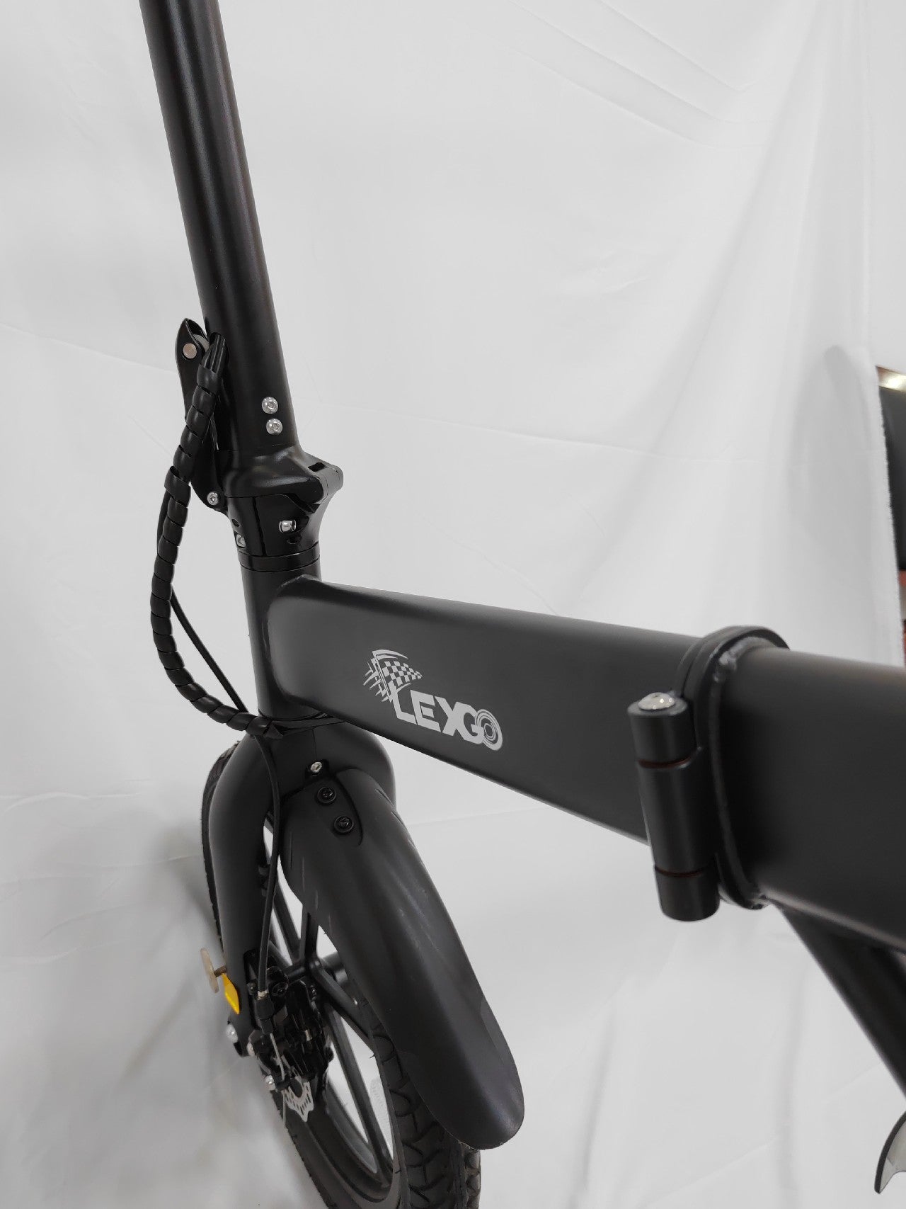 LEXGO Electric Bicycle, 16'' Electric Bike for Adults with 15.5MPH 250W Folding Electric Bike with Removable 36V 270WH Lithium-Ion Battery Throttle & Pedal Assist, LED Display, Black