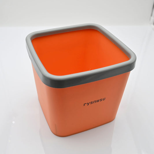 rysnwsu Garbage Pails in Orange Plastic Bin