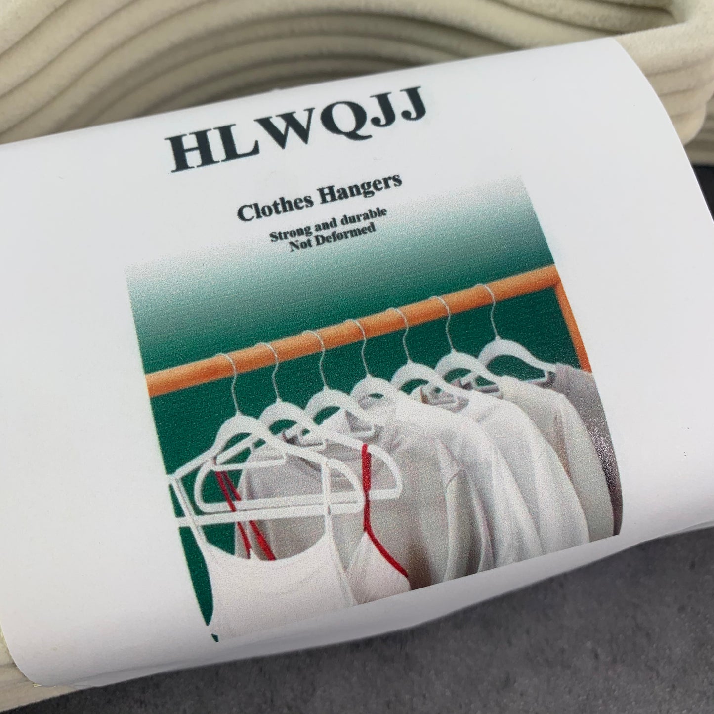 HLWQJJ 10 Pcs High-Grade Flocking Hanger Magic Hanger Seamless Non-Slip Adult Plastic Hanger