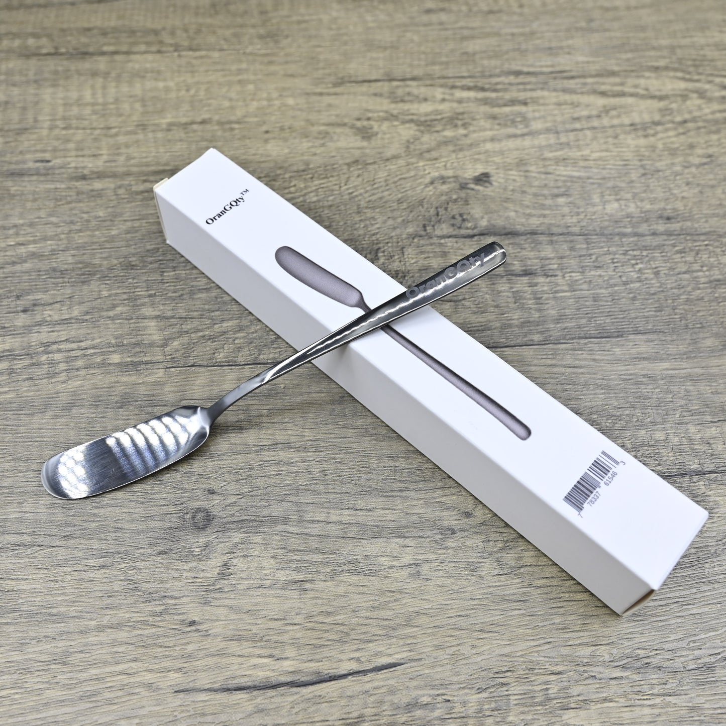 OranGQty 304 Stainless Steel Golden Butter Knife Jam Knife Long Handle Knife