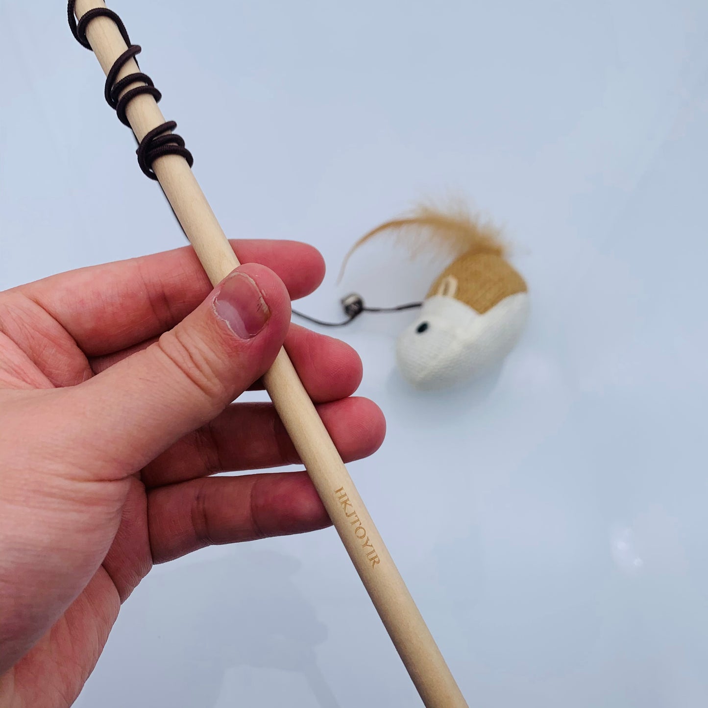 HKJTOYIR Funny Rod Cat Wand Toys Wood Pet Cat Toys