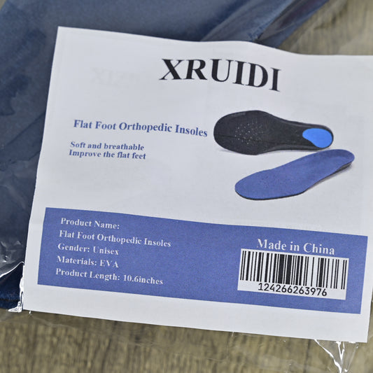 XRUIDI Flat Foot Orthopedic Insoles For Shoes Soles Inserts Arch Support Corrector