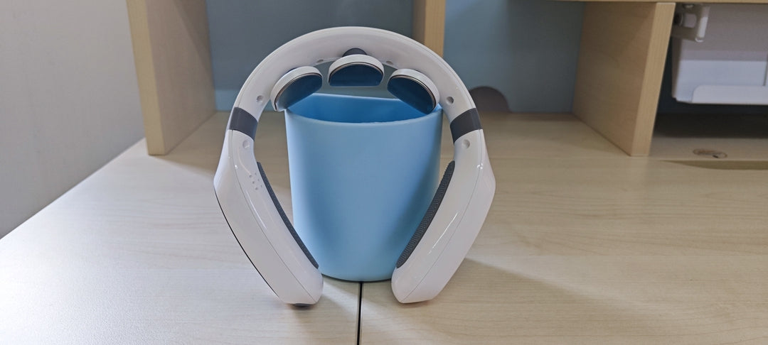 Massage Apparatus Neck Massager for Neck Pain Fatigue Relief for Adults, White