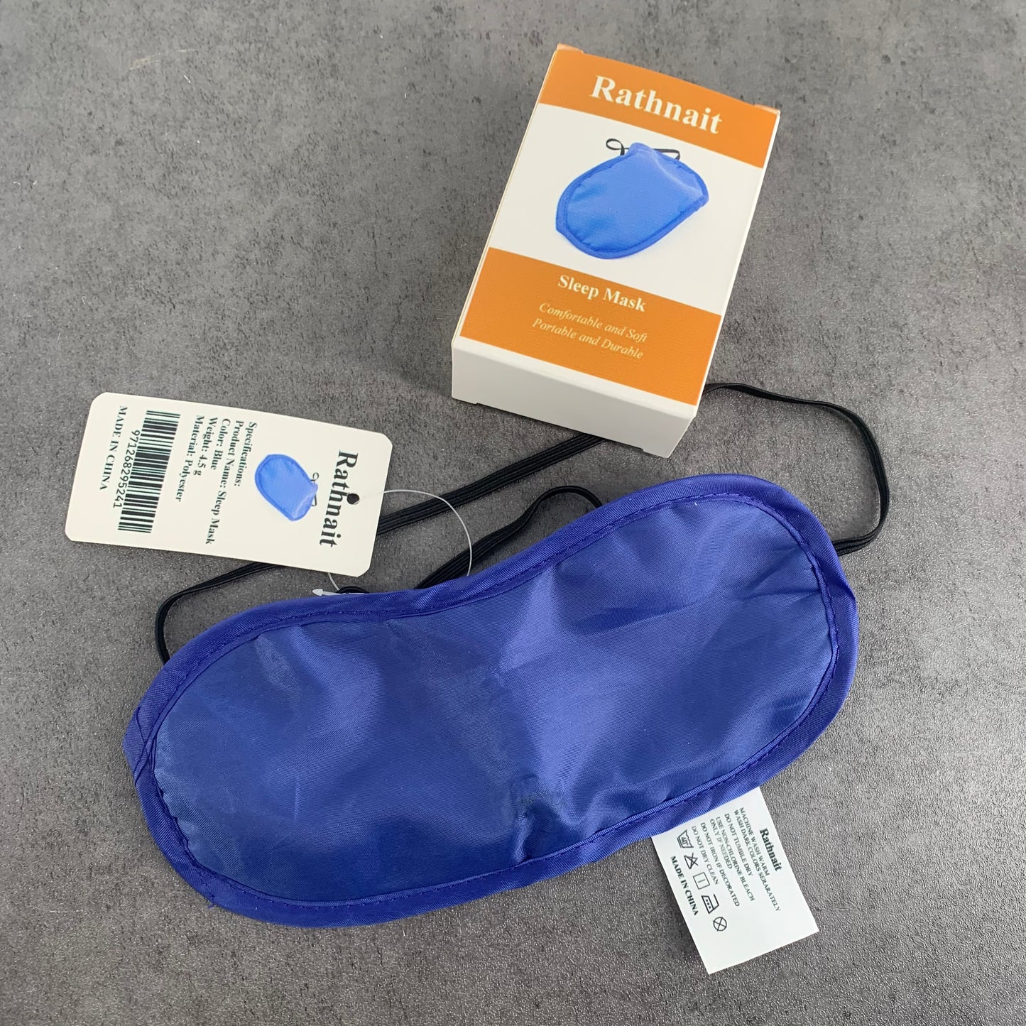 Rathnait Sleeping Eye Mask Blackout Soft Comfort Eye Mask For Men Women Blue