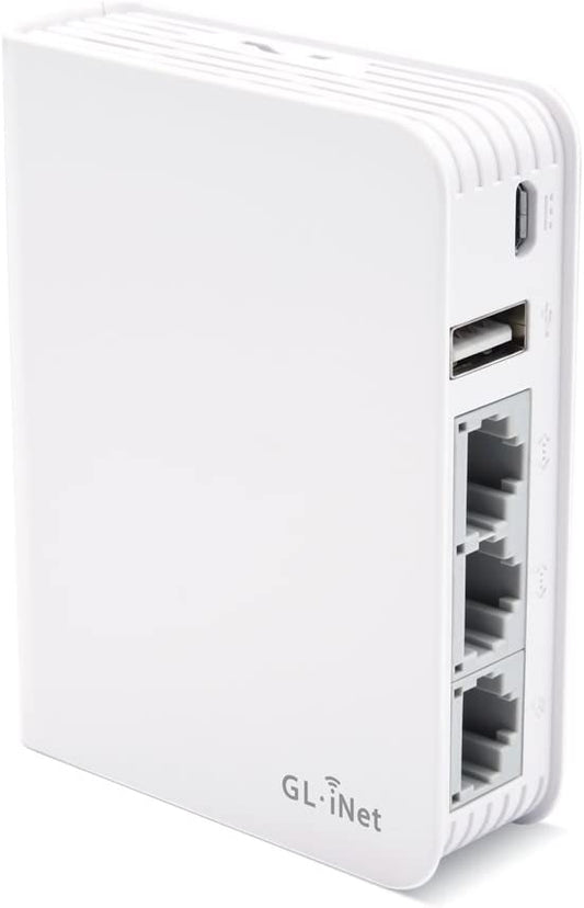 GL · INET Gigabit Travel AC VPN Router in White