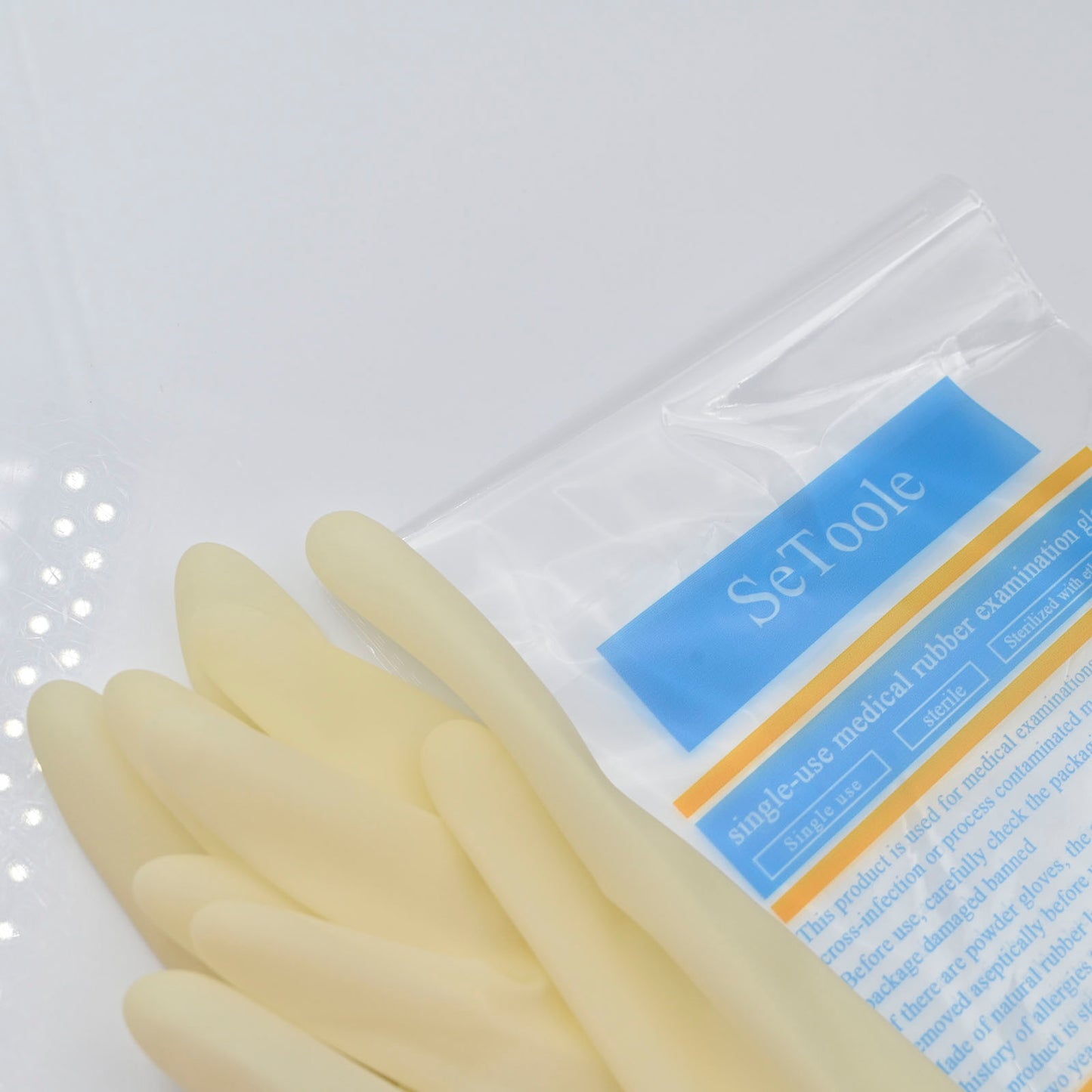 SeToole Light Yellow Medical Gloves Medical Grade