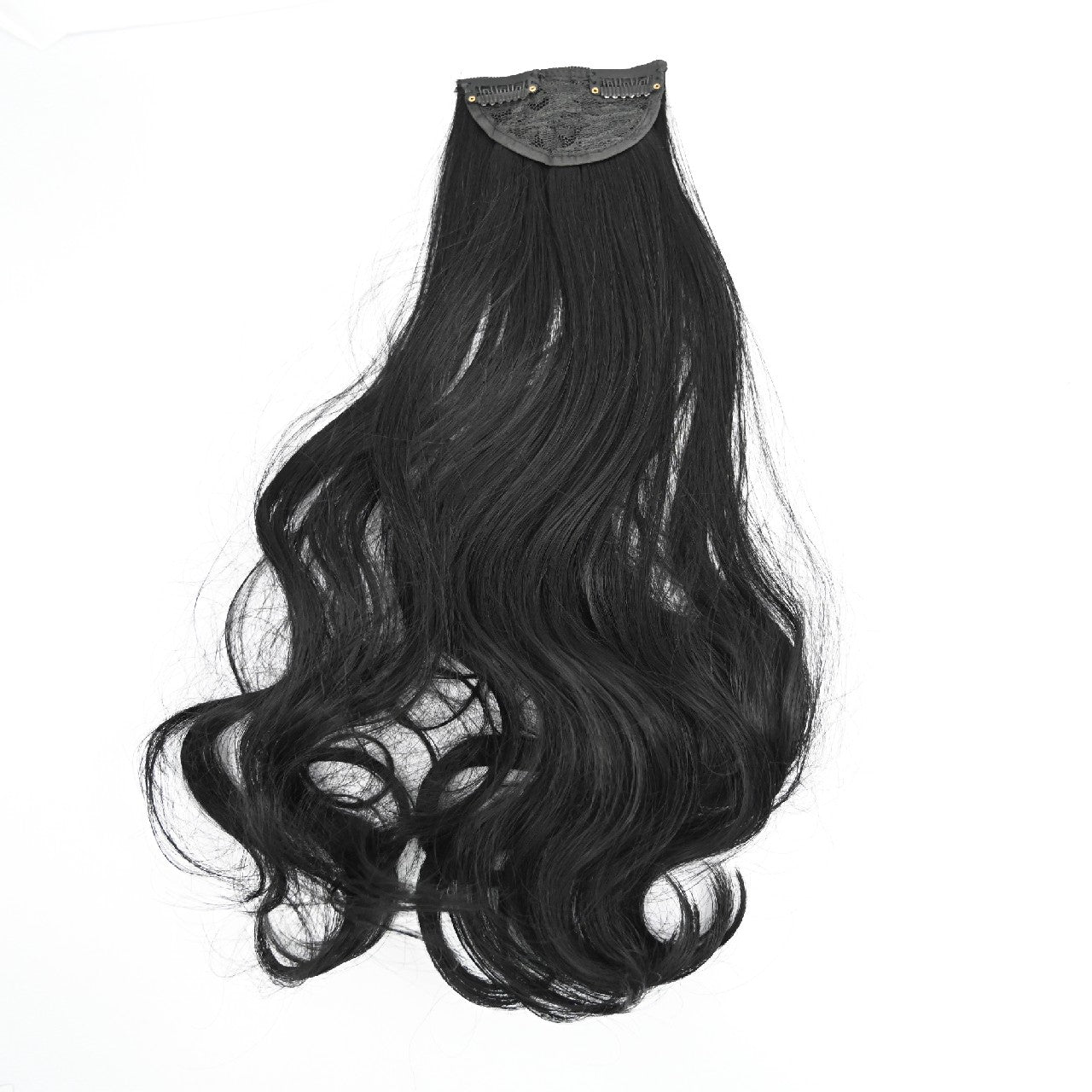 GOLDNICE Wigs Ladies One Piece Wig Long Curly Wig Natural Black Wigs