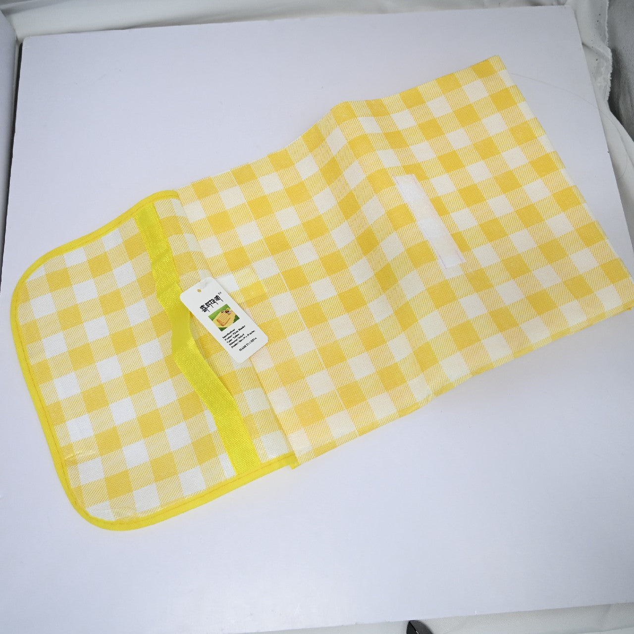 Yellow Picnic Blanket Portable Foldable Waterproof Plaid Picnic Blanket