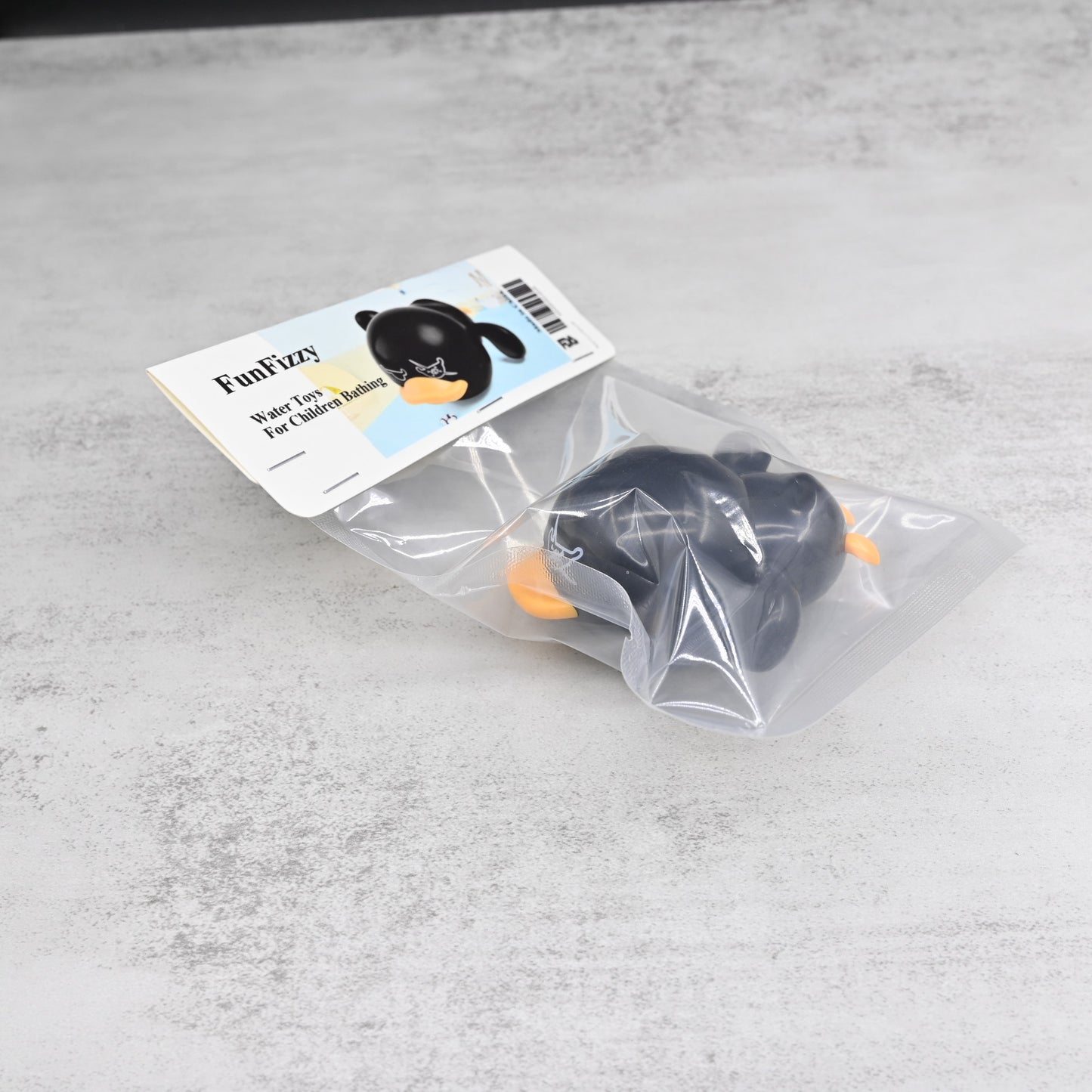 FunFizzy Water Toys Bath Toy for Toddlers Wind Up Animal Black