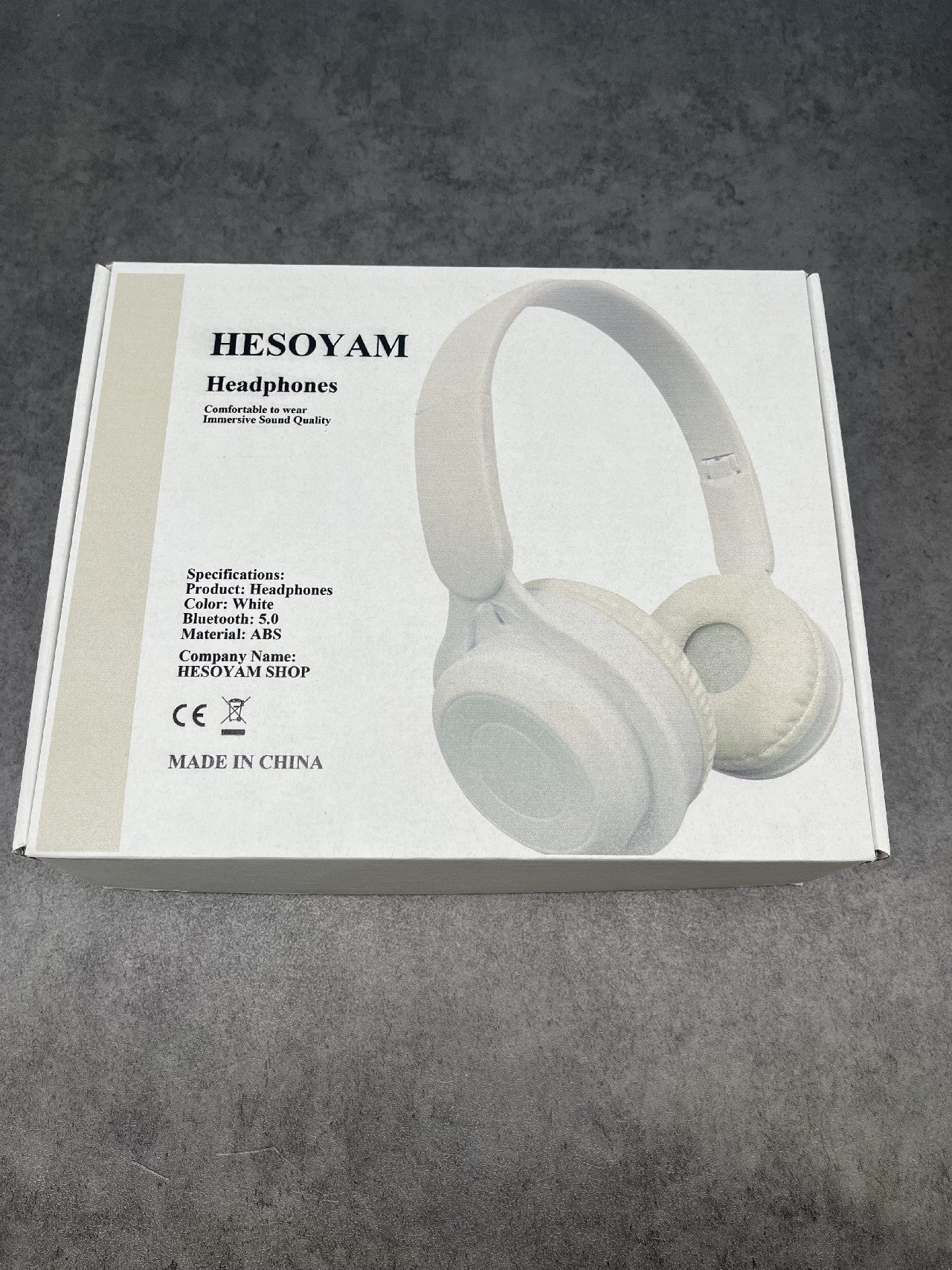 HESOYAM Lightweight Bluetooth Headphones Over-Ear Foldable Wireless Headphones