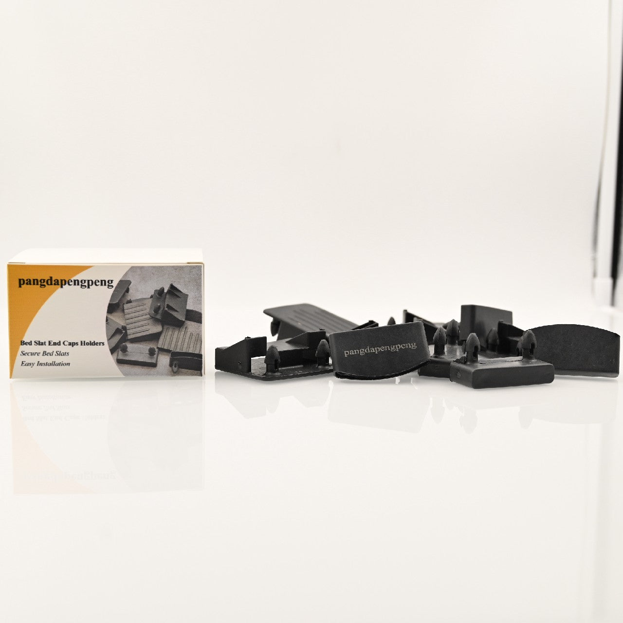 pangdapengpeng Replacement Black Plastic Bed Caps Bed Slat Holders, Fits 5cm Wide Wooden Slats