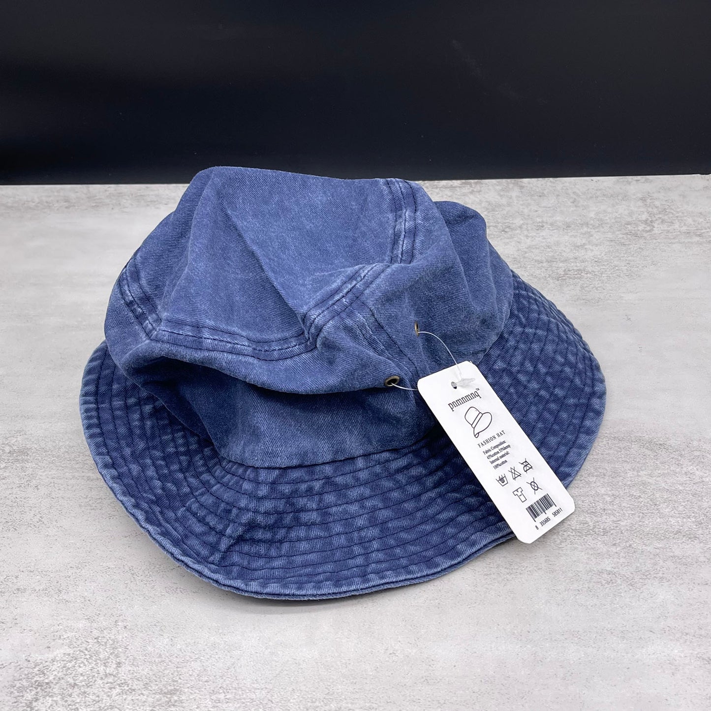 pnmnmnq Hats Denim Bucket Hat for Women Sun Beach Hat